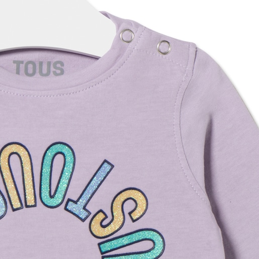 Circular TOUS logo t-shirt in Casual lilac