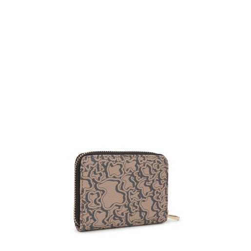 Taupe Change purse-cardholder Kaos Mini Evolution New