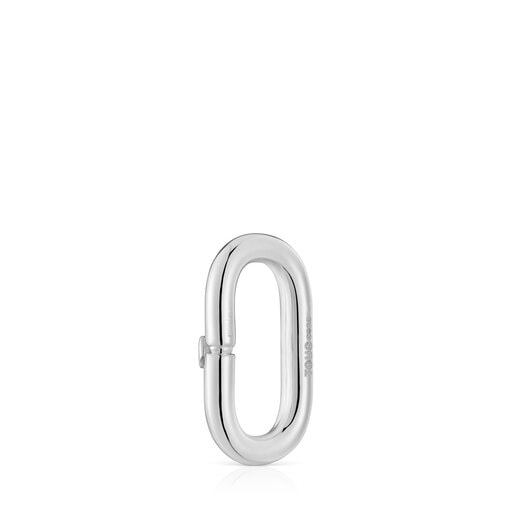 Mittelgroßer Ring Hold Oval aus Silber