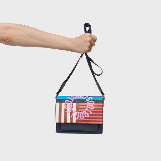 Small navy blue Audree Crossbody bag TOUS Hanna