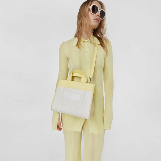 Beige and yellow Shopping bag TOUS Maya