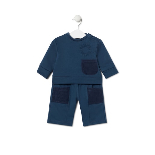 Conjunto de bebé Trend azul marinho