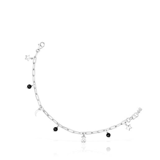 Silver Magic Nature Bracelet with onyx | TOUS