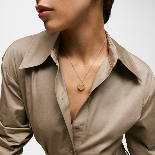 Two-tone Medallion pendant TOUS Mom