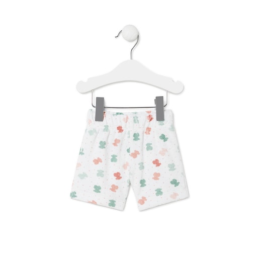 Terry cloth baby outfit in Joy white