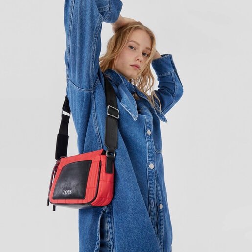 תיק צד TOUS Empire Padded בינוני בצבע אלמוג