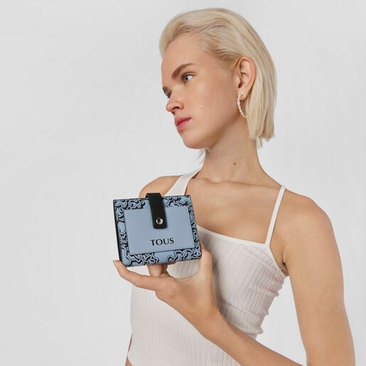 ארנק כיסים TOUS Kaos Mini Evolution קטן בצבע כחול