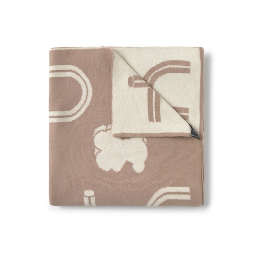 Reversible baby blanket in Nilo pink