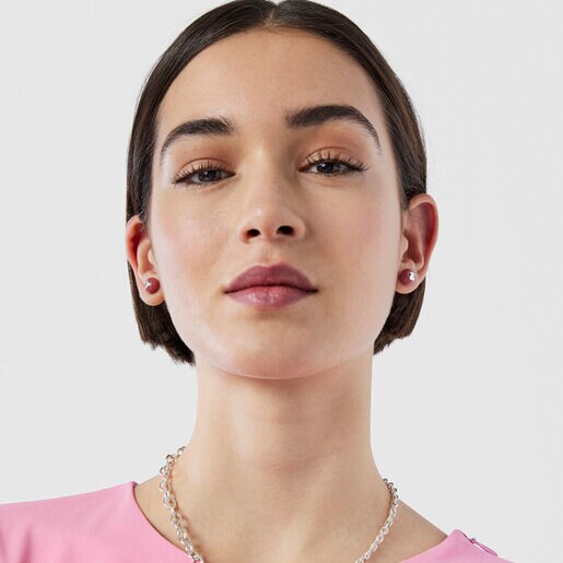 Pink Murano glass TOUS Icon Glass Earrings