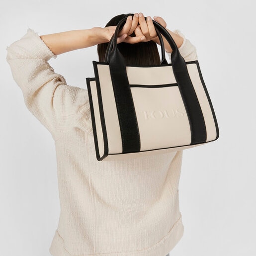 Medium beige TOUS La Rue Amaya Shopping Bag