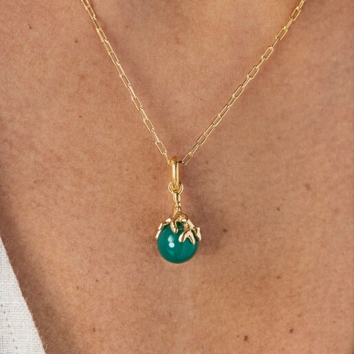 Колье Oceaan Color из вермеля с хризопразом