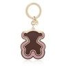 Llavero Bear Waves marrón-dorado