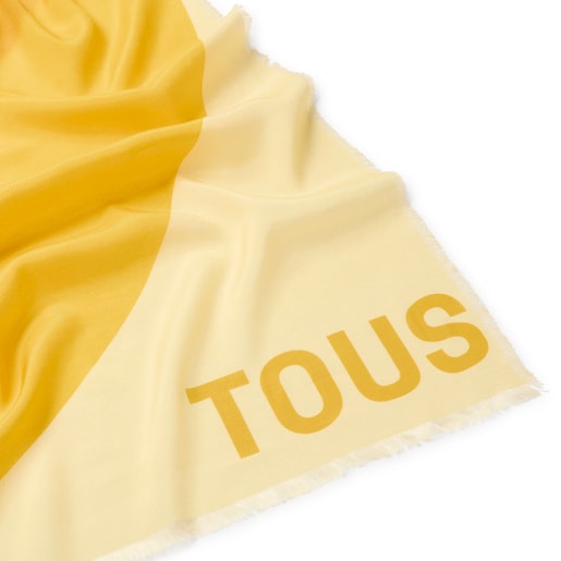 Foulard giallo senape TOUS Blurry Heart