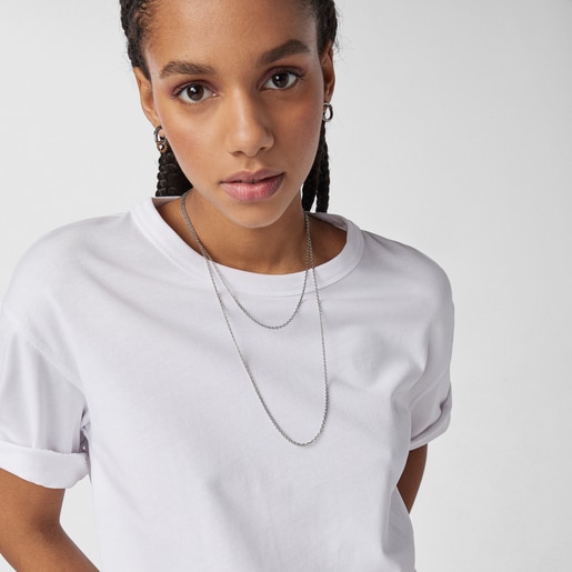 Stainless Steel TOUS Chain Choker 65cm.