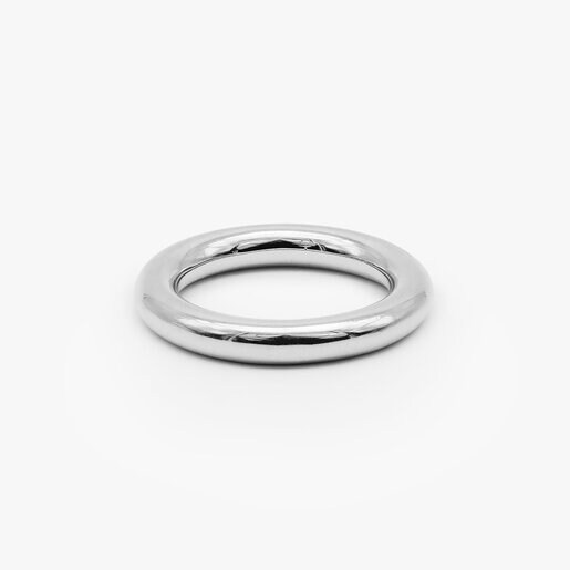 BASIC ROUND WIRE SILVER RING 3.8mm