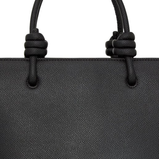 حقيبة أحمال خفيفة La Rue New من TOUS صغيرة الحجم باللون الأسود