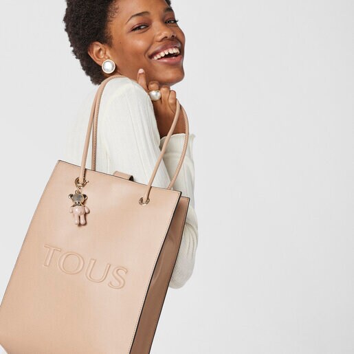 Большая темно-серая сумка-shopping T Pop