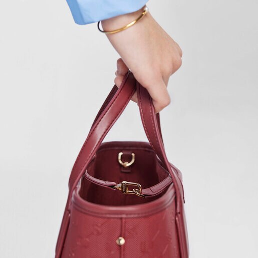 Capazo pequeño Script Day burdeos