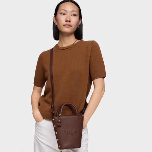 ブラウンのミニバッグ TOUS Back to basics