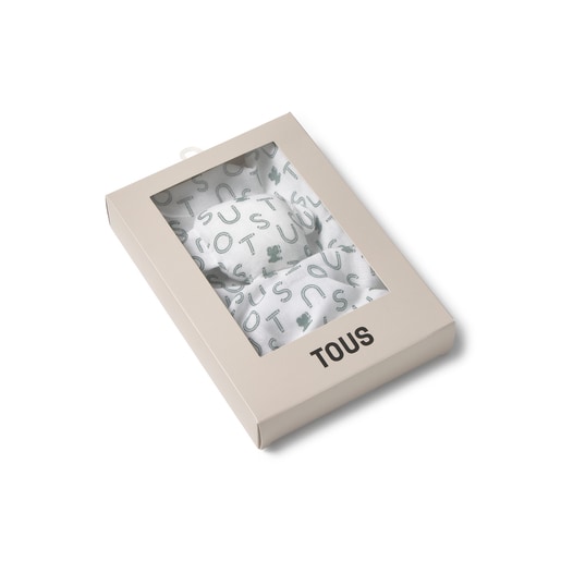 Baby comforter in Soft green