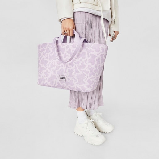 Medium mauve Kaos Pix Tote bag
