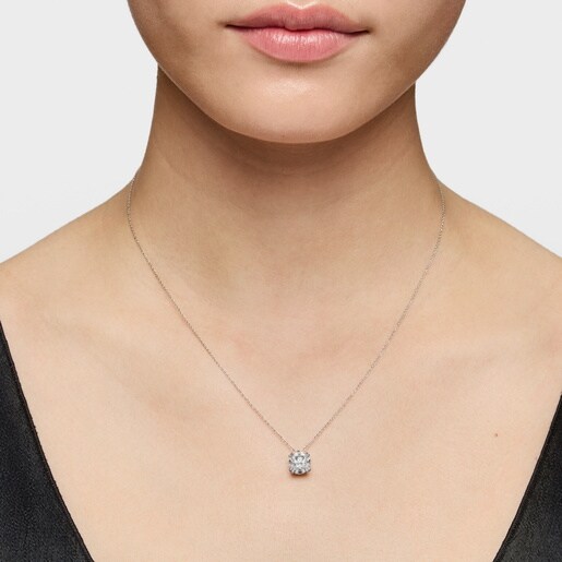 שרשרת קולר TOUS Essentials LGD מפלטינה בשילוב יהלום מעבדה 2.00 קראט בחיתוך עגול