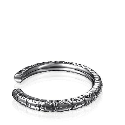 Pulsera de plata dark silver Straight XL