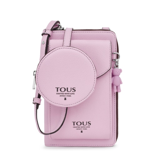 Mauve TOUS Funny Hanging phone pouch with wallet