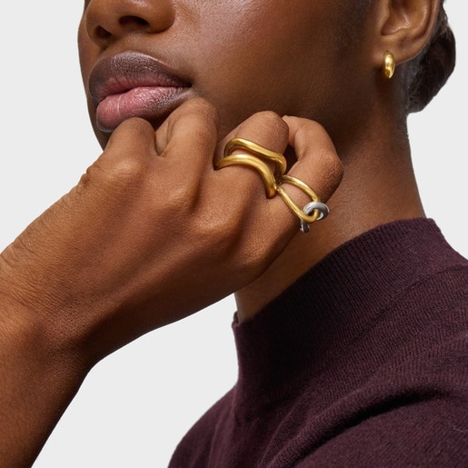 リング  Hav    　イエローゴールドコーティング　　