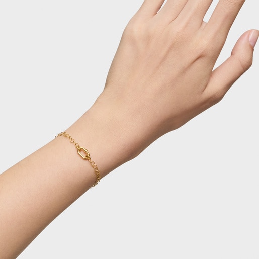 Hold Oval gold chain Bracelet