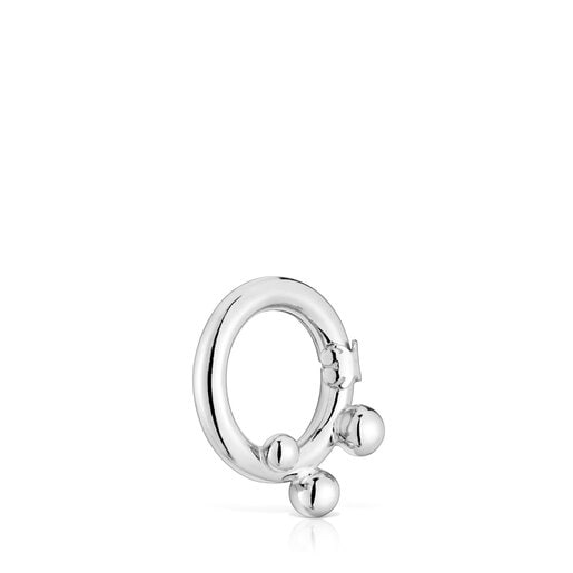 Pendente anello in argento medio con dettagli Hold