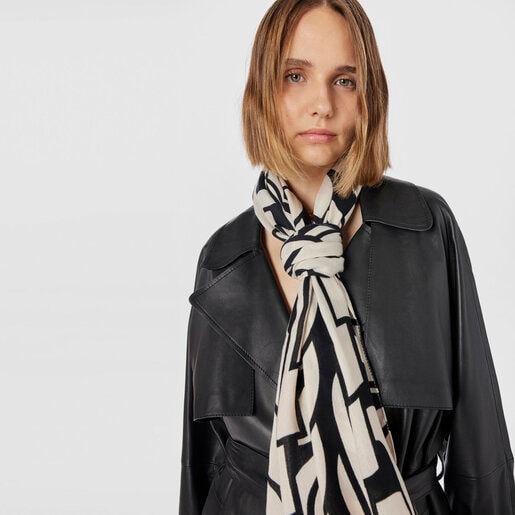 Black and white modal TOUS Vera Foulard