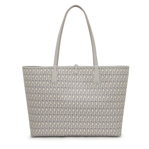 حقيبة أحمال خفيفة كبيرة الحجم بوجهين مزدوجة الاستخدام باللون الرمادي الداكن من تشكيلة TOUS Bear