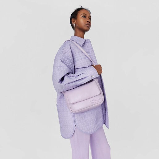 モーブカラーのスモールクロスボディバッグ TOUS Carol