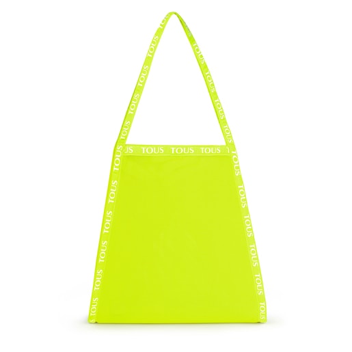 Sac shopping collection T Colors jaune fluo