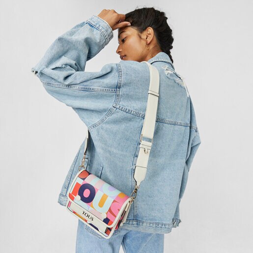 Small beige TOUS Mimic Audree Crossbody Bag