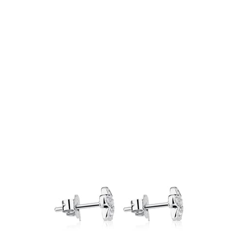 White Gold TOUS Basics Earrings