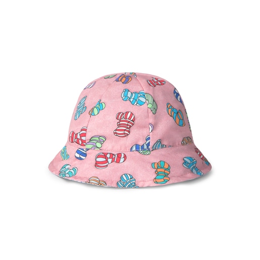 Gorra de platja per a nena Candy rosa
