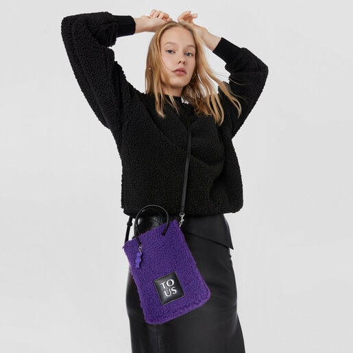 Mini bolso morado TOUS Pop Warm