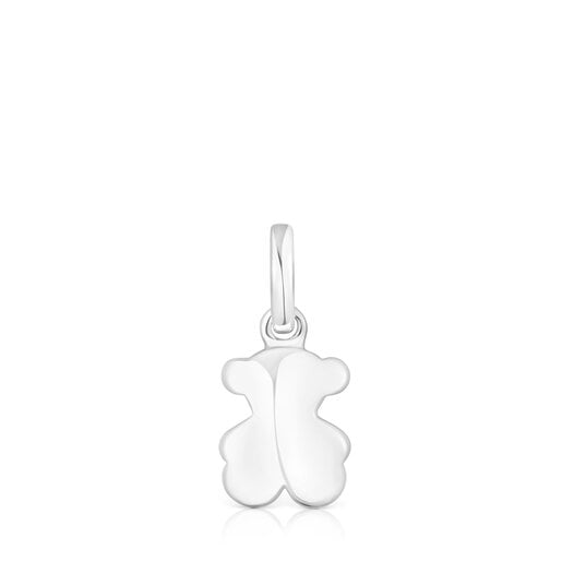 Silver Bold Motif bear Pendant