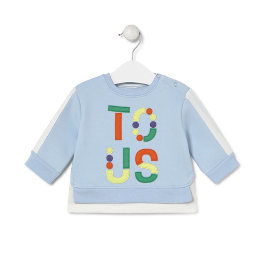 TOUS logo sweatshirt in Casual sky blue