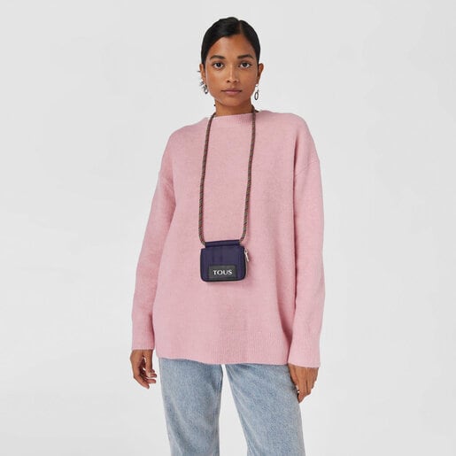 Monedero colgante morado TOUS Empire Padded