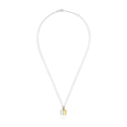 Pack of two two-tone heart motif Necklaces TOUS Unlock