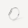 White gold tiara Ring with diamonds TOUS ATELIER
