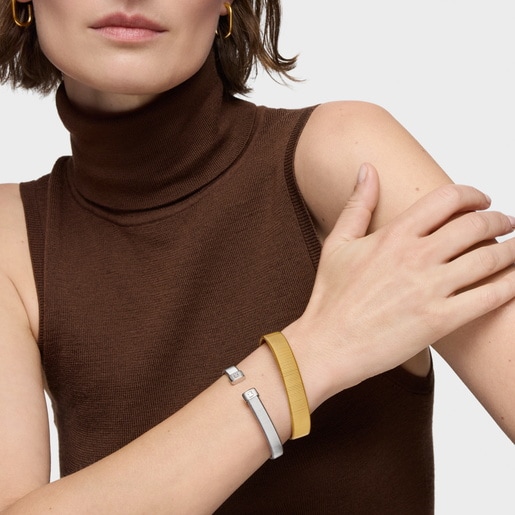 12 mm gold-colored steel Bangle Bulevar