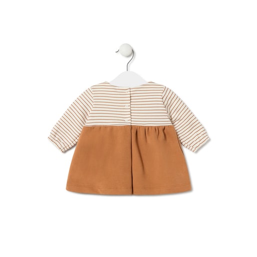 Vestido de bebé para menina Classic cor-de-laranja