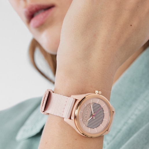 Bronze solar-powered and sustainable Vibrant Sun Watch | TOUS