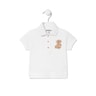 Polo t-shirt in Casual white