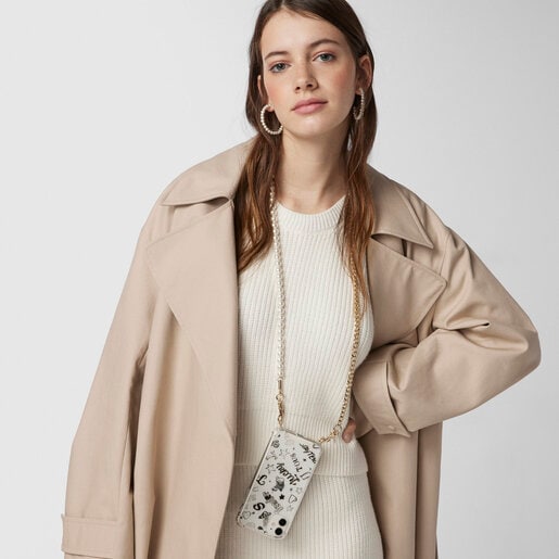 クリア＆ブラックのハンギングカバー Delray 11 Samba Chain