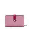 Portefeuille long rose foncé Urbana Logo New